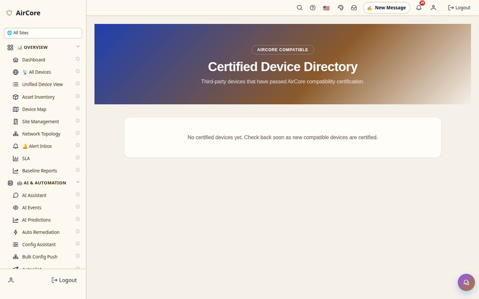 Certified Device Directory