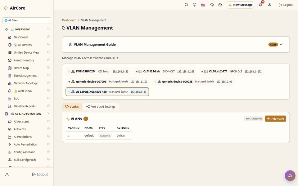 VLAN Management